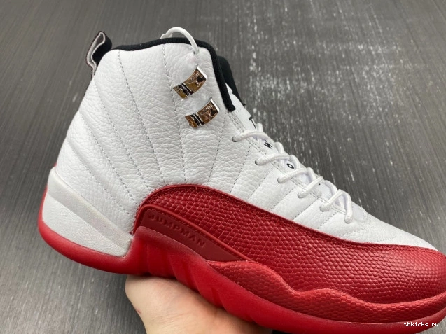 Rep TB Cherry Jordan 12 130690-110 Retro Air 0714